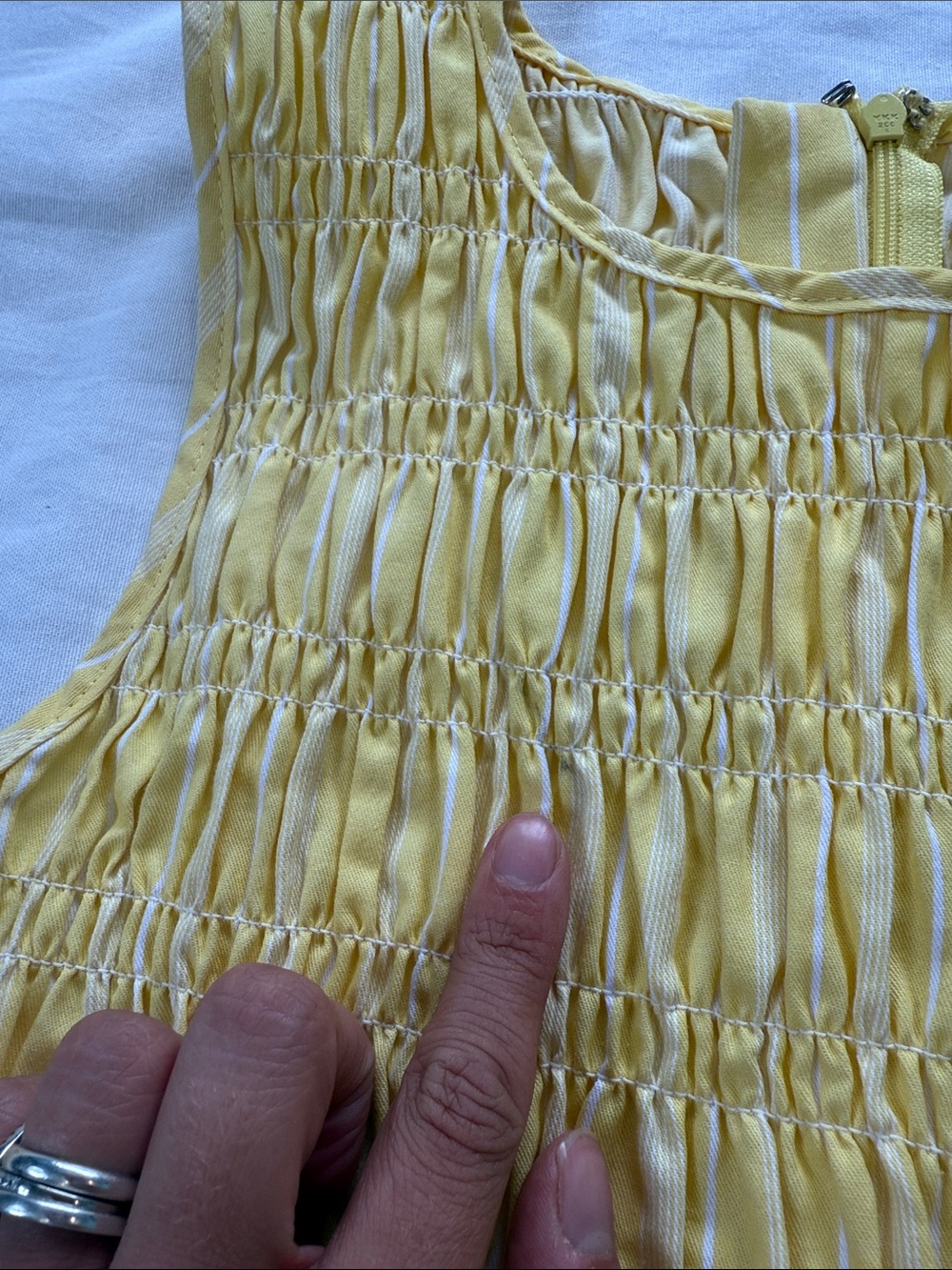 Free Assembly Yellow Scallop Sundress - Picture 3 of 6